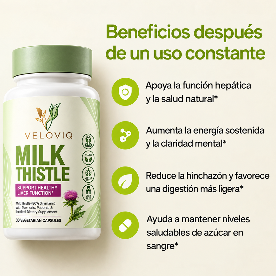 Veloviq Milk Thistle - 1 frasco + 1 gratis
