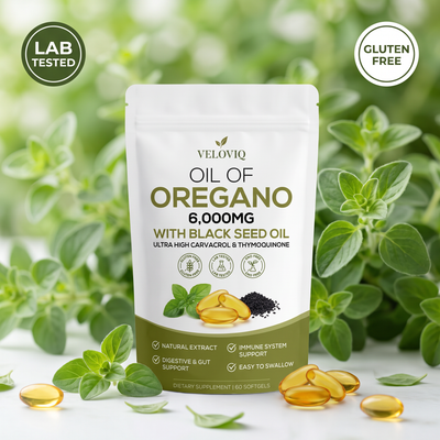 VELOVIQ Oil of Oregano pouch, lab tested and gluten free