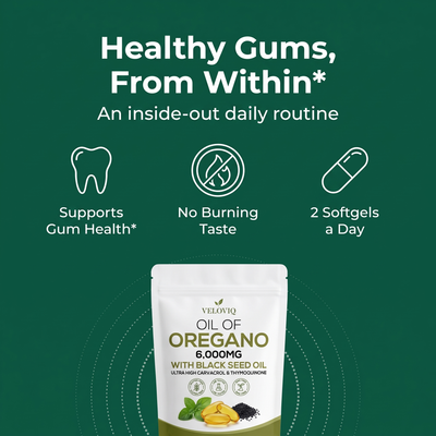 Healthy gums from within: supports gum health, no burning taste, 2 softgels a day