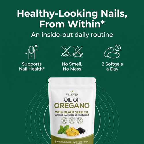 Healthy-looking nails from within: supports nail health, no smell, 2 softgels a day