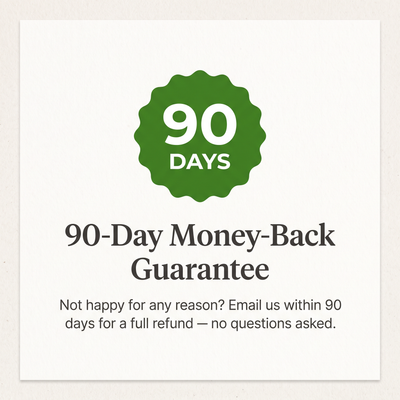 90-day money-back guarantee